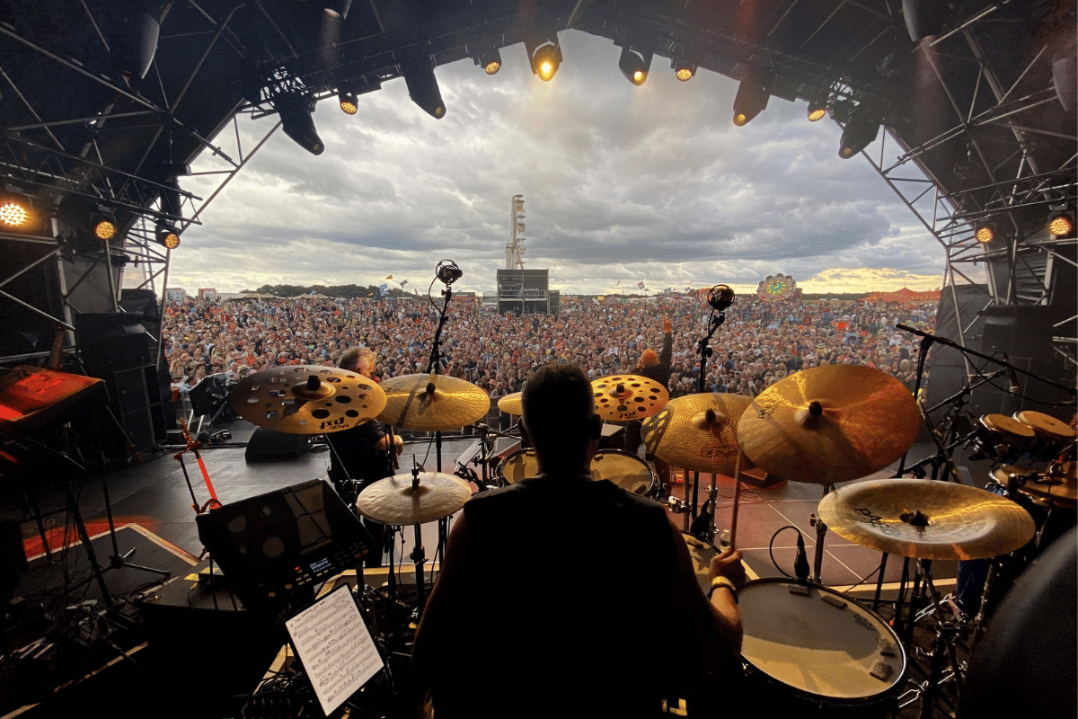 Back stage at The Brit Fest 2025 at Ashley Hall Show Ground